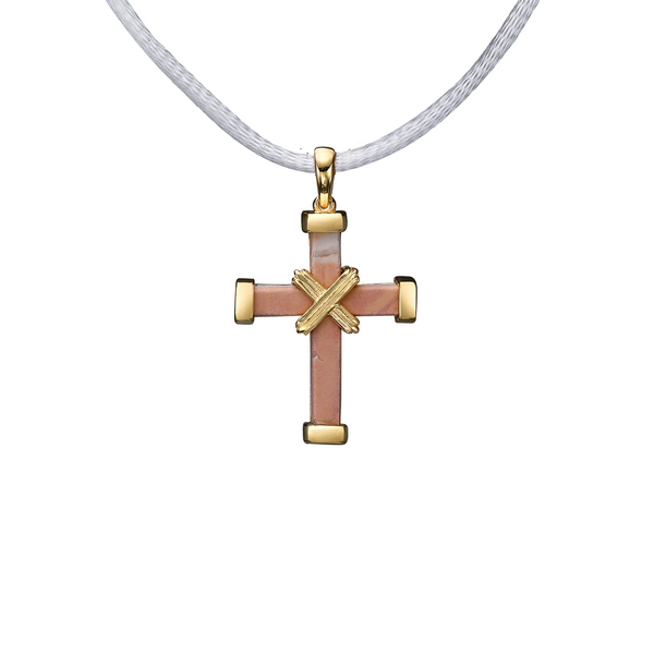 The Eternity Minimalist Vermeil Cross - Yellow gold - Small